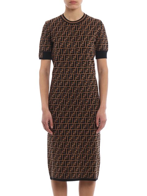 fendi motif dress